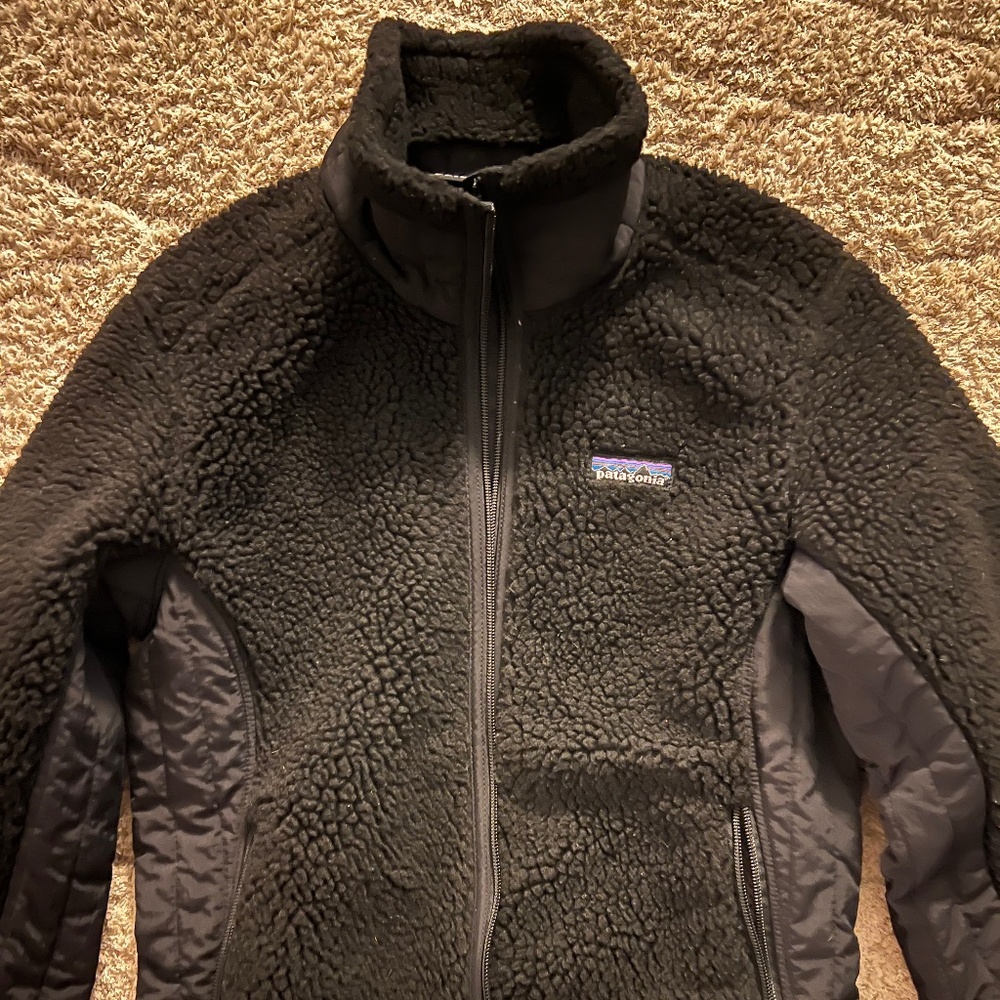 Patagonia Retro X Synchilla Full Zip Deep Pile Fleece Jacket-size small
